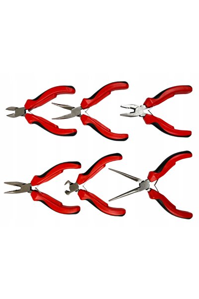 Silverina Set de 6 mini-clești de precizie, kit complet S11076 + Husă