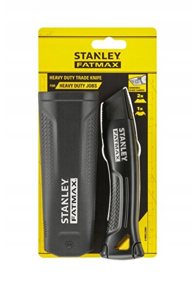 STANLEY FATMAX CUȚIT DE UZ TIPIC CU LAMĂ TRAPEZOIDALĂ FIXĂ, METALIC, NEGRU - ...