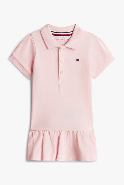 Tommy Hilfiger Short Sleeve Pique Polo Pink Baby Dress