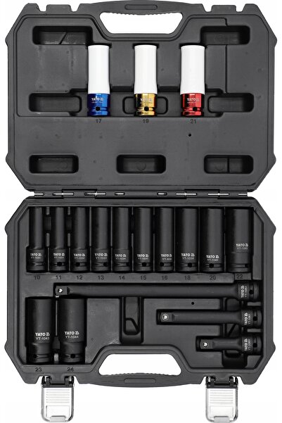 VOREL by YATO Set de chei tubulare YATO 1/2 " 10-24mm 18 piese. LUNGURI PÂNĂ ...