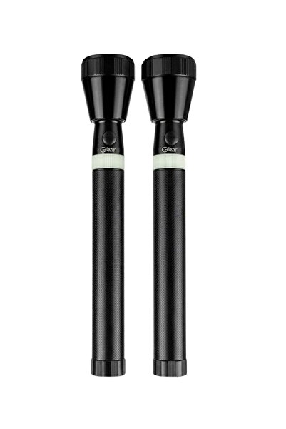 Glaze Rechargeable Flashlight Set 2PCS, High Power LED Torch Light with Long ...