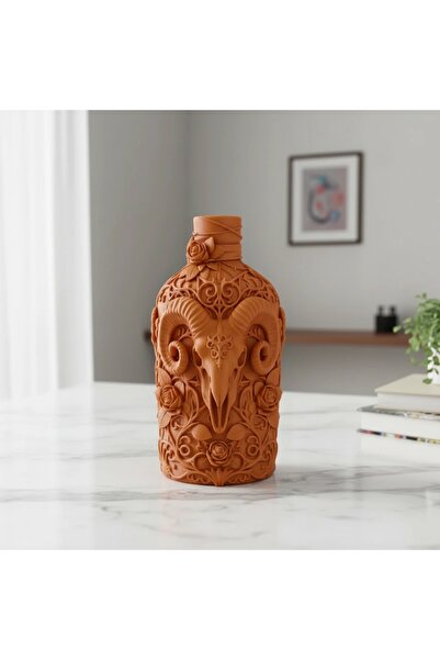 OEM Recipient Decorativ Detaliat cu Craniu de Berbec Imprimat 3D