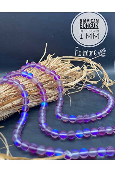 Fiolimore 8 mm Ab Plated Glass Beads (1 String 40 Pieces) Iridescent Rainbow ...