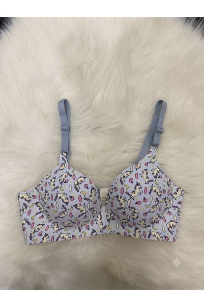 Love Angels Laser Cut Seamless Patterned Soft Lightweight Padded C Cup Bra