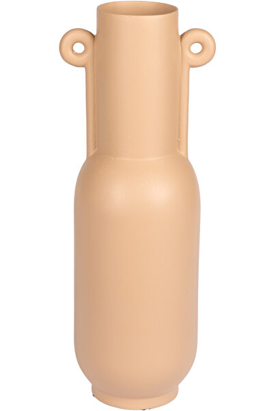 Herdekora Decorative Ceramic Vase Selçuklu Light Brown 14X39 Cm.