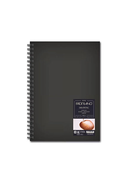 Fabriano Painting and Sketching Notebook Quadro Spiral Bound 60 Sheets Hard C...