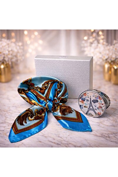 velve Pachet Elegance pentru femei, cu esarfa eleganta si oglinda, in cutie c...