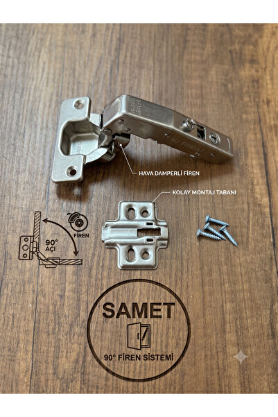 SAMET Same STAR 90 DERECE FRENLİ MENTEŞE