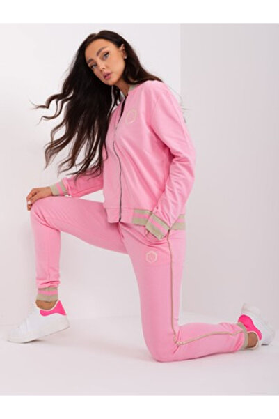 Relevance Compleu Dama, RELEVANCE, Bumbac, Maneca lunga, Roz, model RV-KM7785...