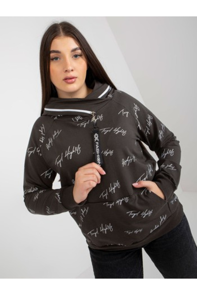 Relevance Women's Sweatshirt, RELEVANCE, Cotton, Long Sleeve, Khaki, model RV...
