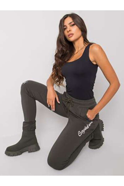 Relevance Pantaloni Trening Dama Lunga, Sport, RELEVANCE, Khaki Casual Model ...