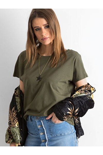 Basic Feel Good Tricou de damă, BASIC FEEL GOOD, Bumbac, Mânecă scurtă, Kaki,...