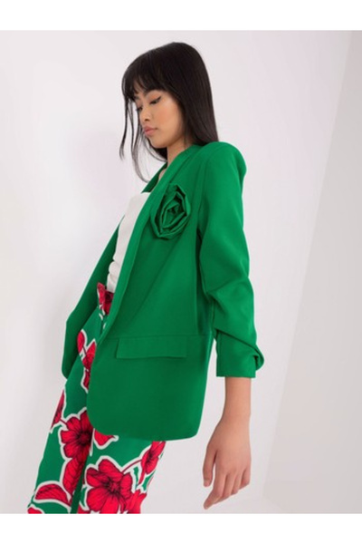 Italy Moda Sacou Dama Maneca 3/4, Elegant, ITALY MODA, Verde de Petrecere Mar...
