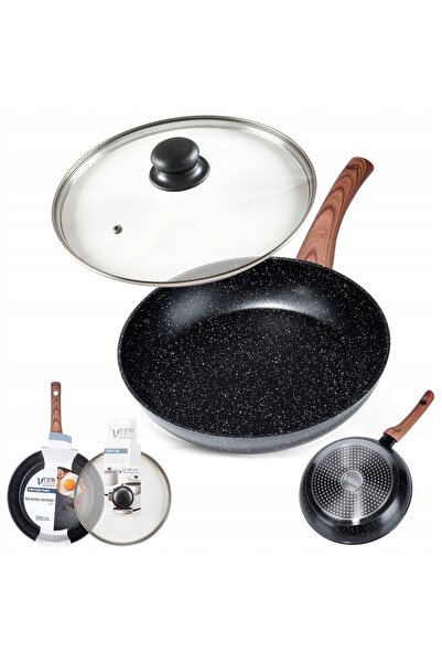 Vilde Tigaie GRANITĂ pentru prăjit și gătit la aburi 26 cm gaz inducție capac