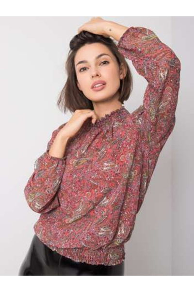 Sublevel Bluza Dama Maneca lunga, Imprimat, Sublevel, Roz inchis Eleganta Off...