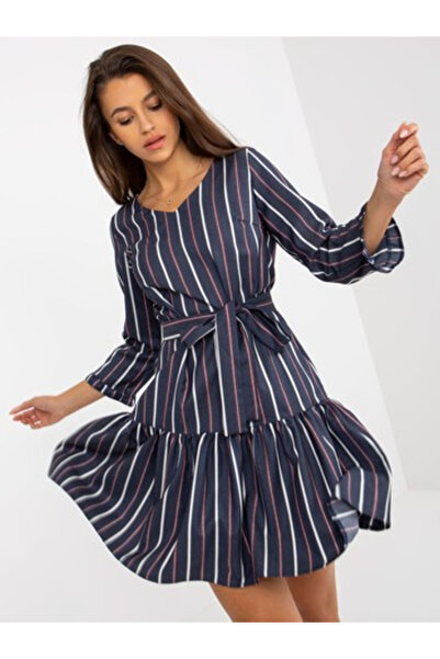 LAKERTA Rochie Dama, LAKERTA, Bumbac, Rochie evazata, Bleumarin, model LK-SK-...