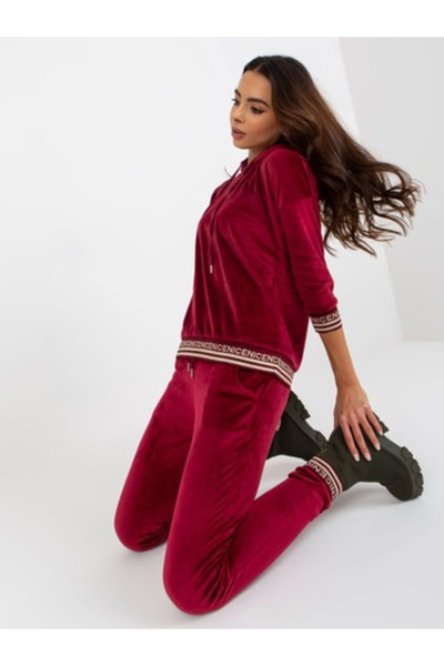 Relevance Women's Suit, RELEVANCE, Viscose, 3/4 Sleeve, Bordeaux, model RV-KM...