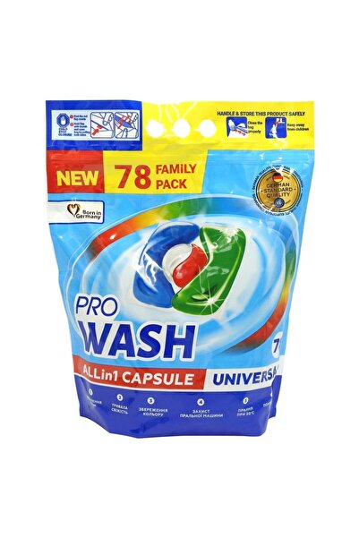 CNR Pro Wash Capsule detergent Pro Wash 78 buc Pachet Familie Universal