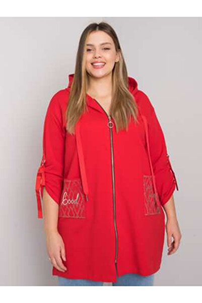 Relevance Women's Sweatshirt, RELEVANCE, Cotton, Long Sleeve, Red, model RV-B...