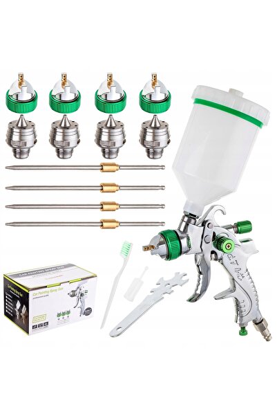 TC Technic Pistol de vopsit 4x duze HVLP 1.4 1.7 2.0 2.5 Set de vopsit 600ml