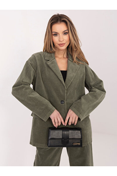 rue parıs Women's Jacket, RUE PARIS, Cotton, Long Sleeve, Khaki, model IT-MA-...