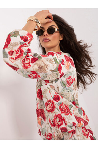 Italy Moda Jacheta Dama, ITALY MODA, Poliester, Decolteu rotund, Rosu, model ...