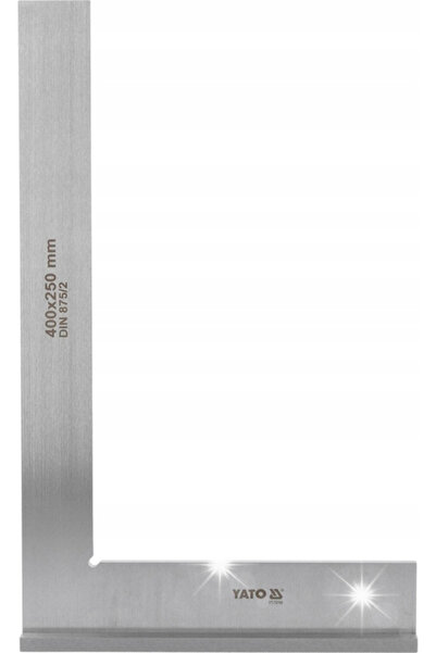 yato Echer de tâmplărie 90 °   Placă plată din oțel 400x250mm DIN 875/II cu a...