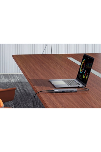 NO BRAND Essager Stație de Andocare HDMI 2x USB SD TF Adaptor Hub Pentru Lapt...