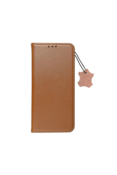Techwave Θήκη από γνήσιο δέρμα για Xiaomi Redmi 13C καφέ