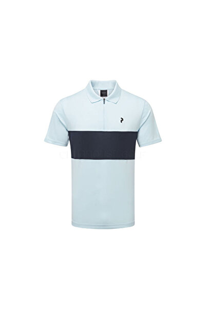 Peak Performance تي شيرت بولو كاجوال للرجال من M PLAYER ZIP POLO G80210020T أزرق