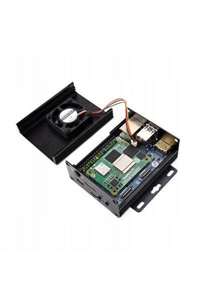 NO BRAND Carcasă pentru sursă de alimentare Raspberry Pi CM5 M.2 HDMI Etherne...