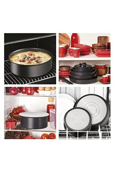 TEFAL Set ingenios de tigaie și oală 26/16 cm + suport pentru aragaz 3 piese