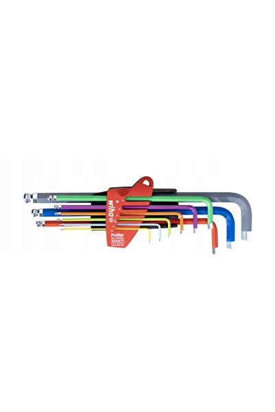 wiha Set de chei tubulare ProStar cu mâner și cap sferic, 9 bucăți. 46555
