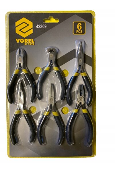 Vorel SET DE 6 CLEȘTI ELECTRONICI DE PRECIZIE DE PÂNĂ LA 125 MM