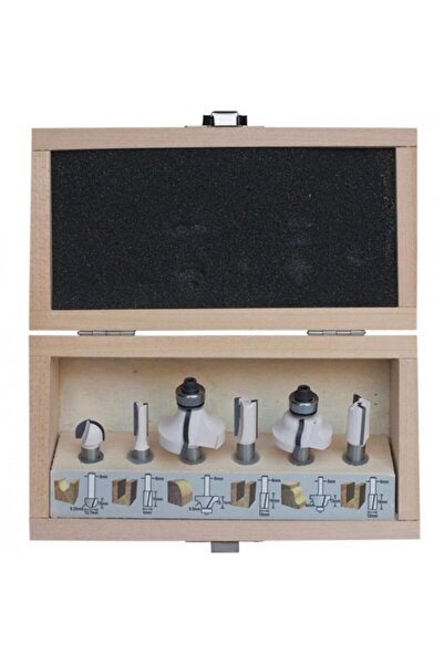 Makita D-53540 6-Piece Router Bit Top Bottom Set, 8mm Shank