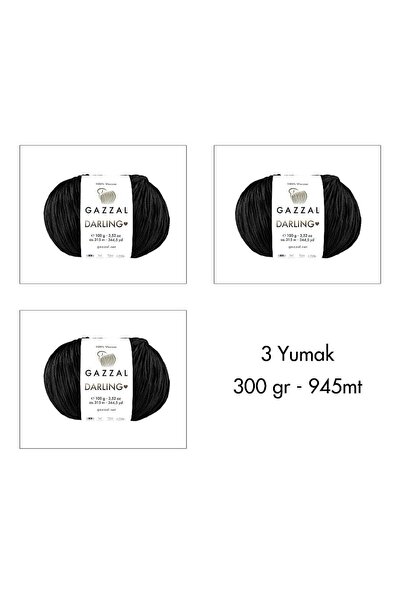 Gazzal Darling 566 YENİ RENK - 100% Viskon El Örgü İpliği, 3 Yumak, Resmi Satış Mağazası