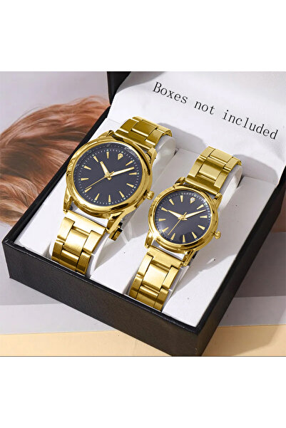choice2 Gold Black No Box 2PCS Couple's Watches Men Business Watch Fashion An...