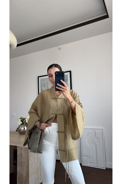 sinem kıvanç ÇİN DÜĞME DETAYLI GÖMLEK