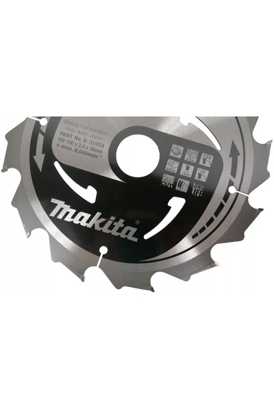 Makita Disc de tăiat lemn pentru fierăstrău circular 190 x 30 mm 12 dinți B-3...