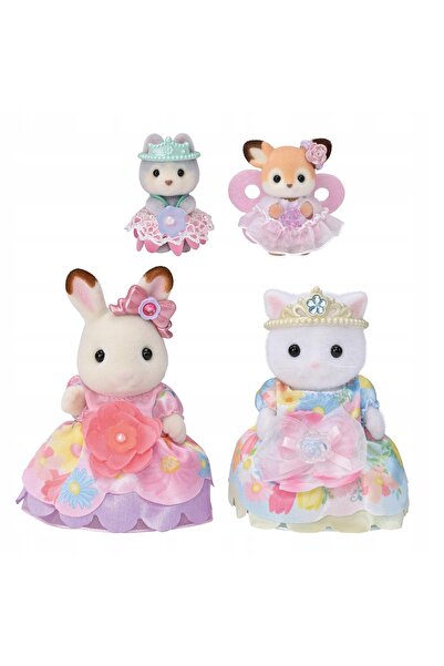 NO BRAND Sylvanian Prințesele Florilor 4 figurine cu accesorii pentru copii 3+