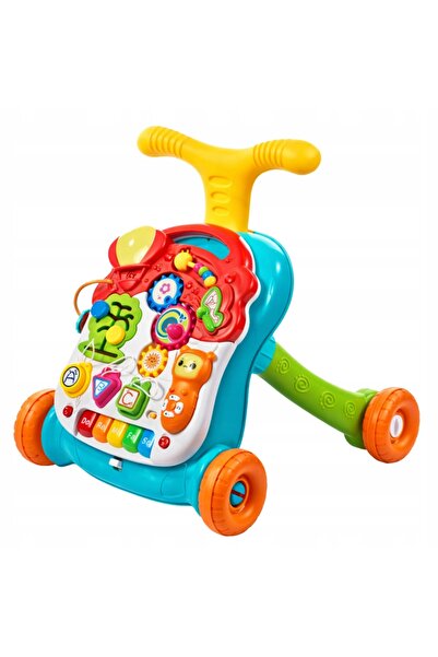 LeanToys Chodzik Pchacz Educativ Masă Interactivă cu Panou 5 în 1 Multicolor