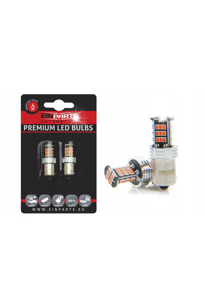 EinParts Automotive Becuri EPL186 ROȘU 1156 30SMD 3020 CAN10-30V