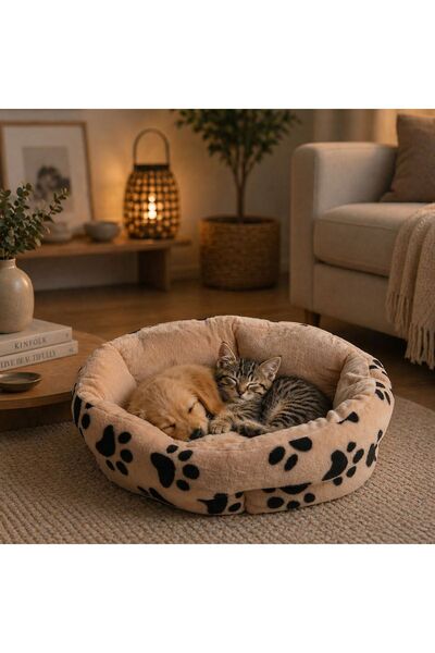 Zâna Casei Brown Culcus Cat Bed with Paws ?45x15cm