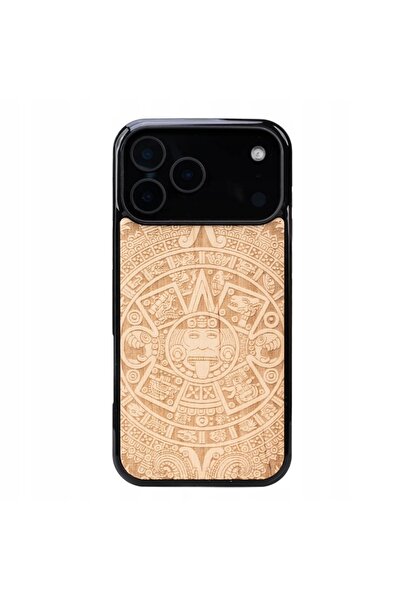 BewooDesign Husă din lemn Bewood pentru iPhone 17 Pro Max AZTEC CALENDAR ANIEGRE