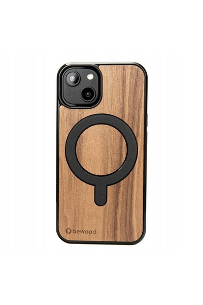 BewooDesign Husă din lemn Bewood pentru iPhone 15, model Nucă Americană, cu M...
