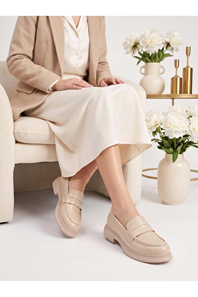 Nesil Shoes Dvm 2530 Beige Masculine Women's Loafer