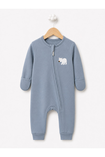Baby Fou Overalls with Built-In Gloves (100% Cotton)