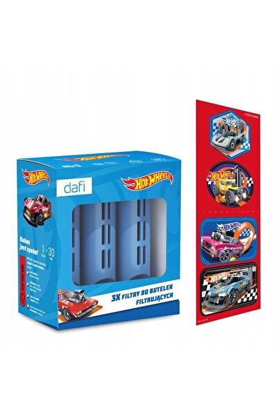 NO BRAND Cartuș filtrant DAFI Hot Wheels (3 bucăți) + autocolante