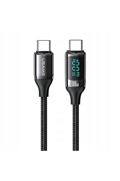 NO BRAND Cablu USB-C - USB-C USAMS U78 100W 1,2 m Negru