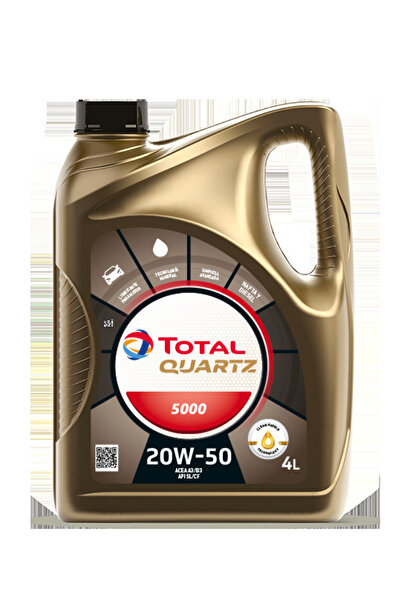 TOTAL Κουάρτζ 5000 20W50 λάδι κινητήρα 4L